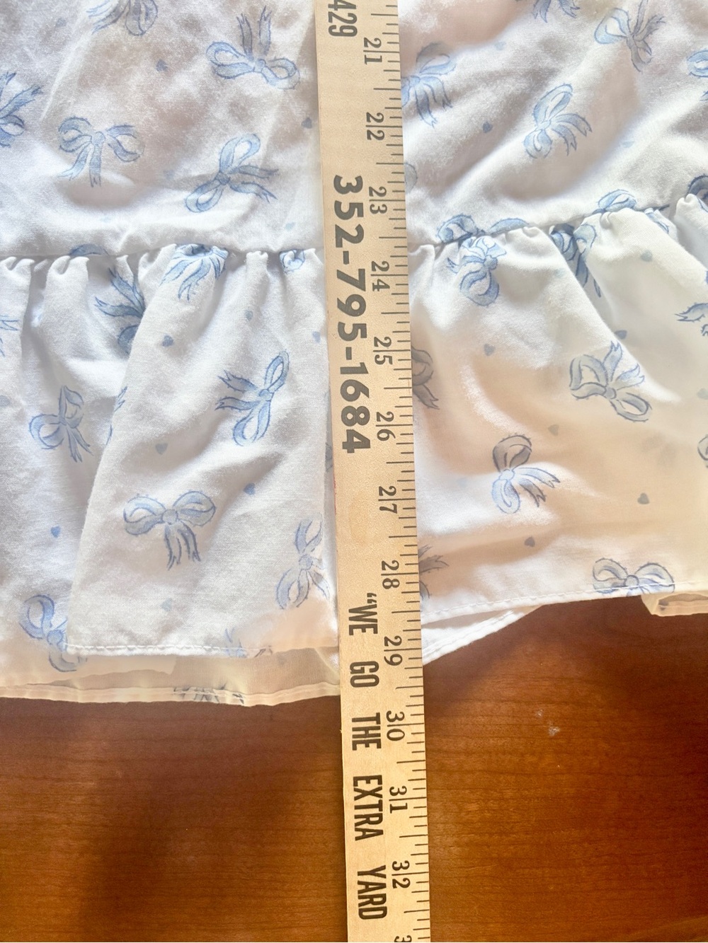 Vintage Willow Creek Blue Bow Lace Cottagecore Tradwife Coquette Nightgown M - Picture 12 of 12